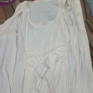 White Long Sleeve Dress